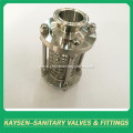 Sanitary sight glass clamped straight stainless steel